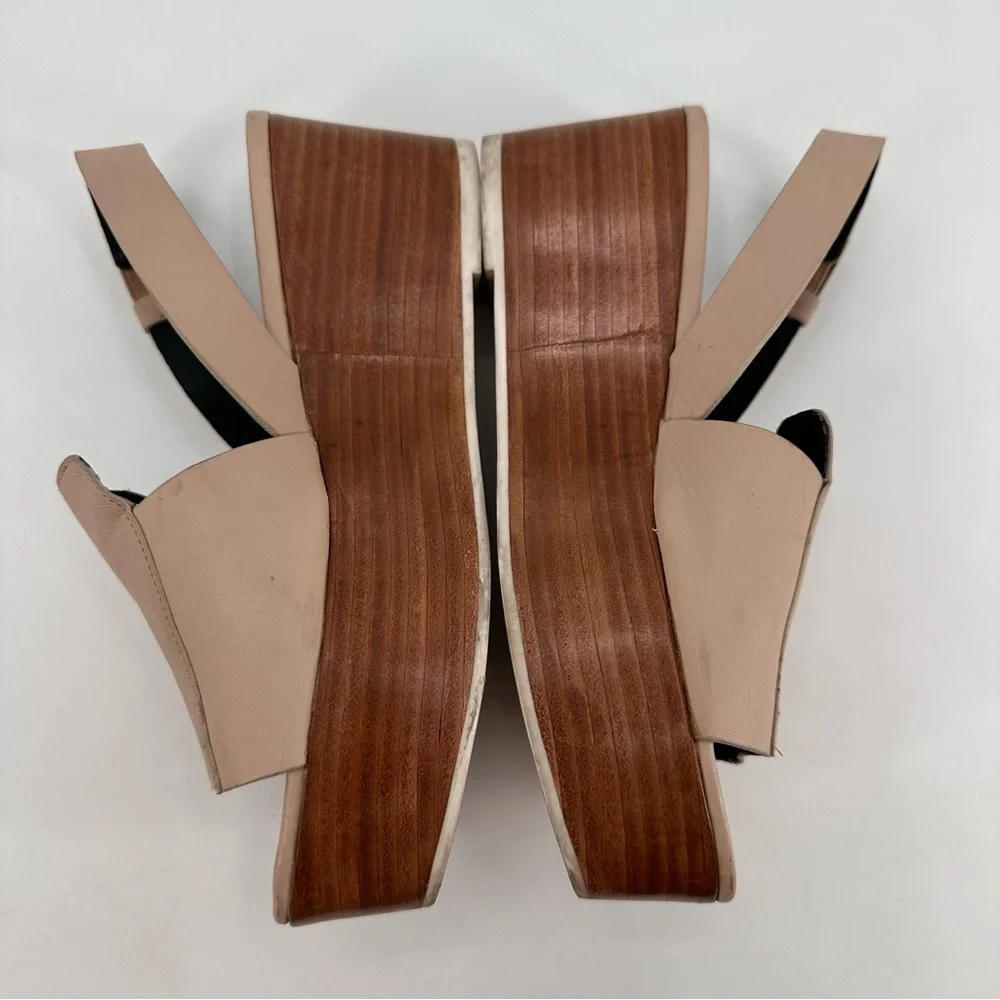 Tibi Leather Chunky Platform Sandals Size 36.5